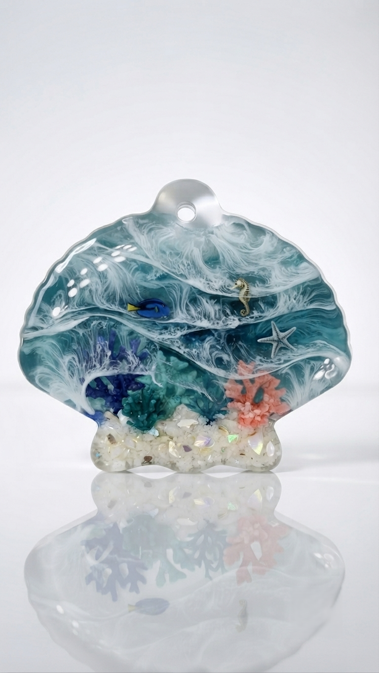 Seashell Silicone Mold Glossy Ocean Shell
