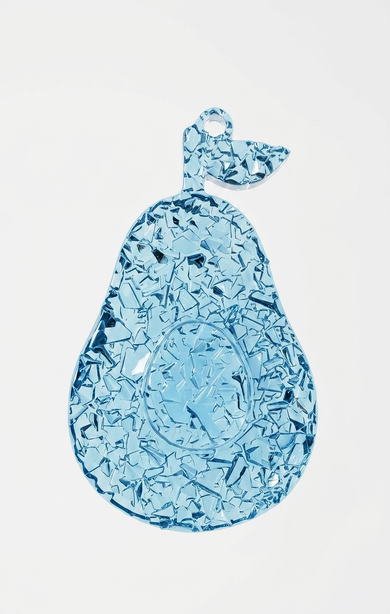 Silicone Mold Avocado Druzy Crystal Pendant