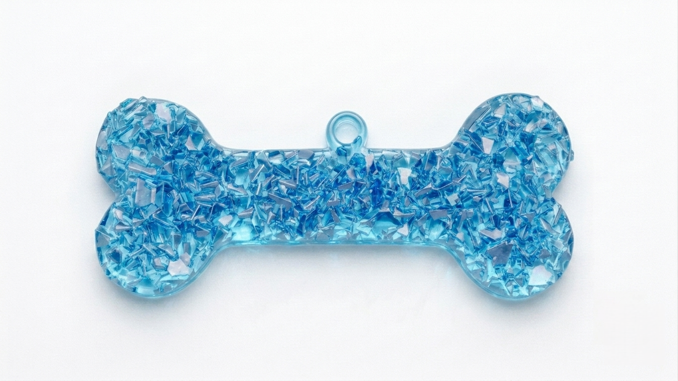 Silicone Mold Crystal Druzy Dog Bone