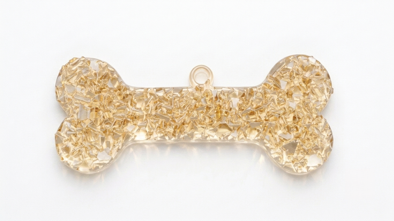 Silicone Mold Crystal Druzy Dog Bone