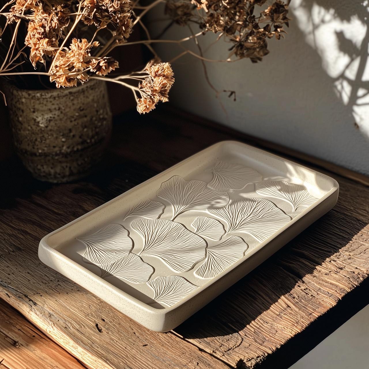 Silicone Mold Ginkgo Leaf Tray