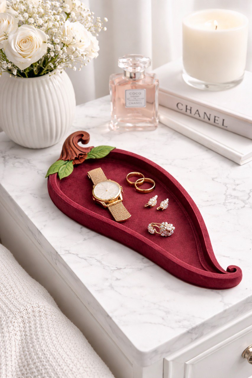 Silicone Mold Chili Pepper Coaster Tray