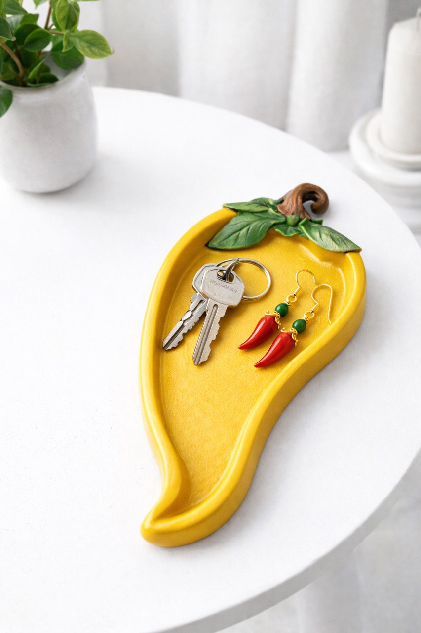 Silicone Mold Chili Pepper Coaster Tray