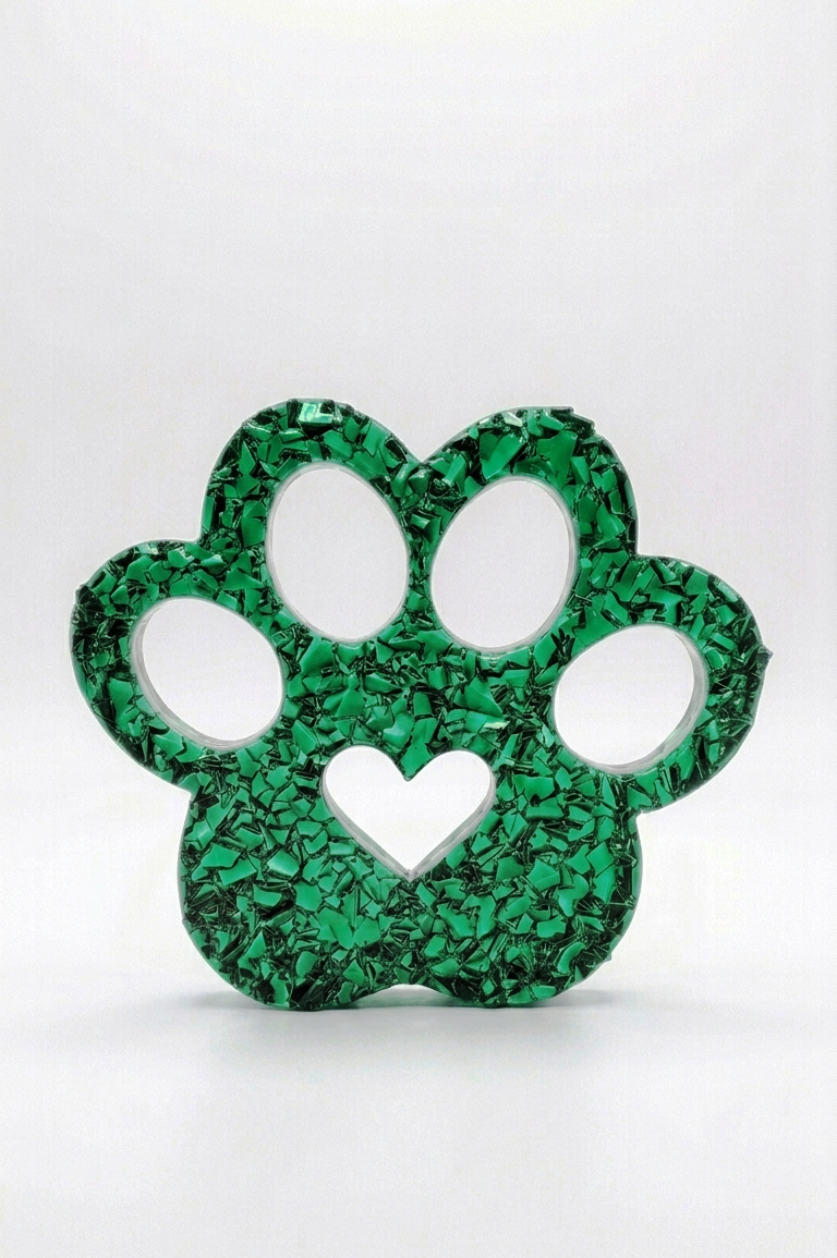 Paw Print Heart Silicone Mold
