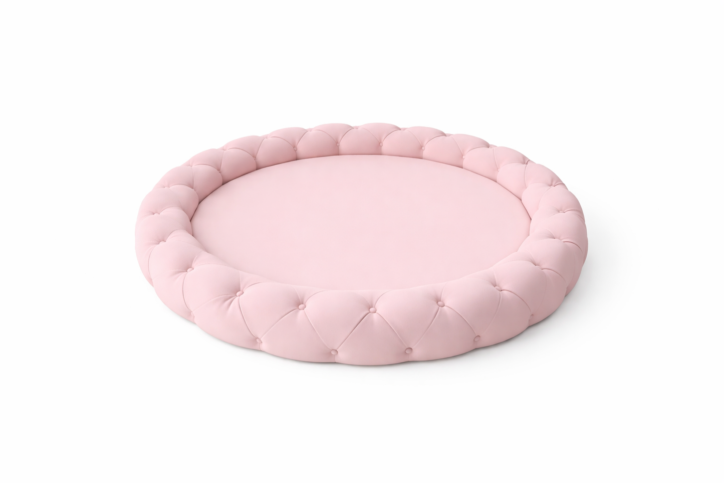 Silicone Mold Round Tufted Tray Cushion Edge