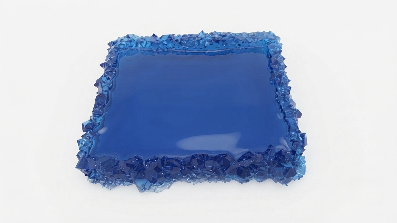 Silicone Mold Square Crystal Edge Tray – 11 cm