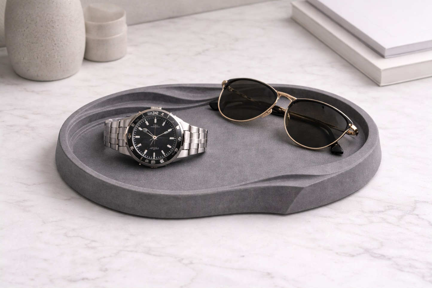 Matte Silicone Mold Stone Tray