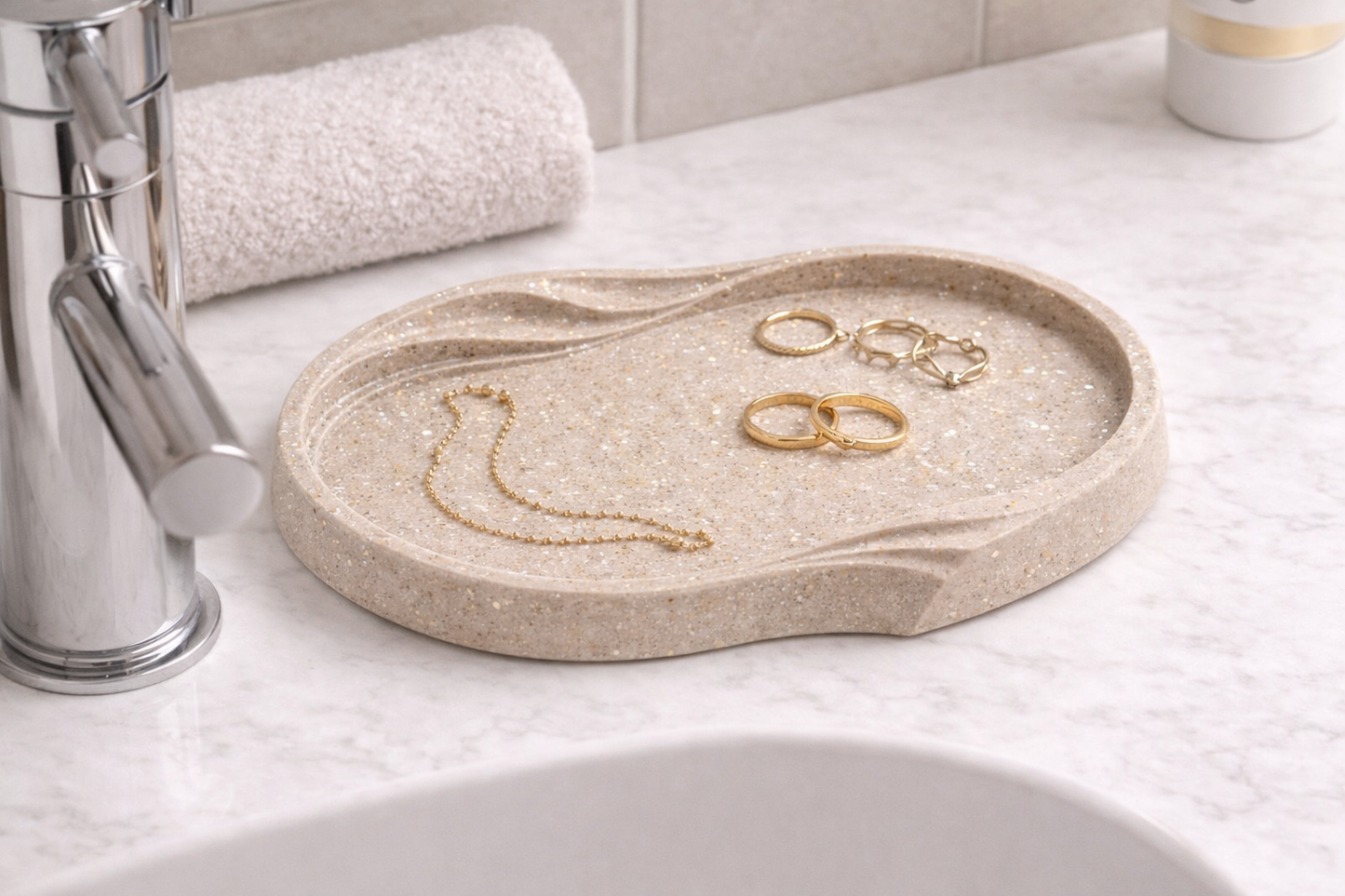 Matte Silicone Mold Stone Tray