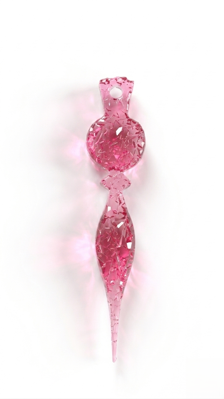 Silicone Mold Icicle Ornament Crystalline Druzy Texture 14cm