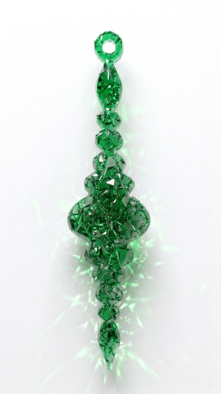 Silicone Mold Icicle Ornament Crystalline Druzy Texture 14cm