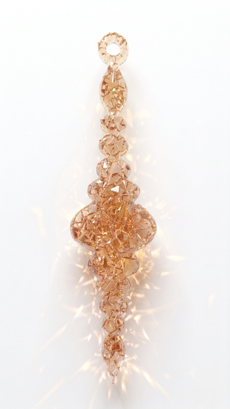 Silicone Mold Icicle Ornament Crystalline Druzy Texture 14cm