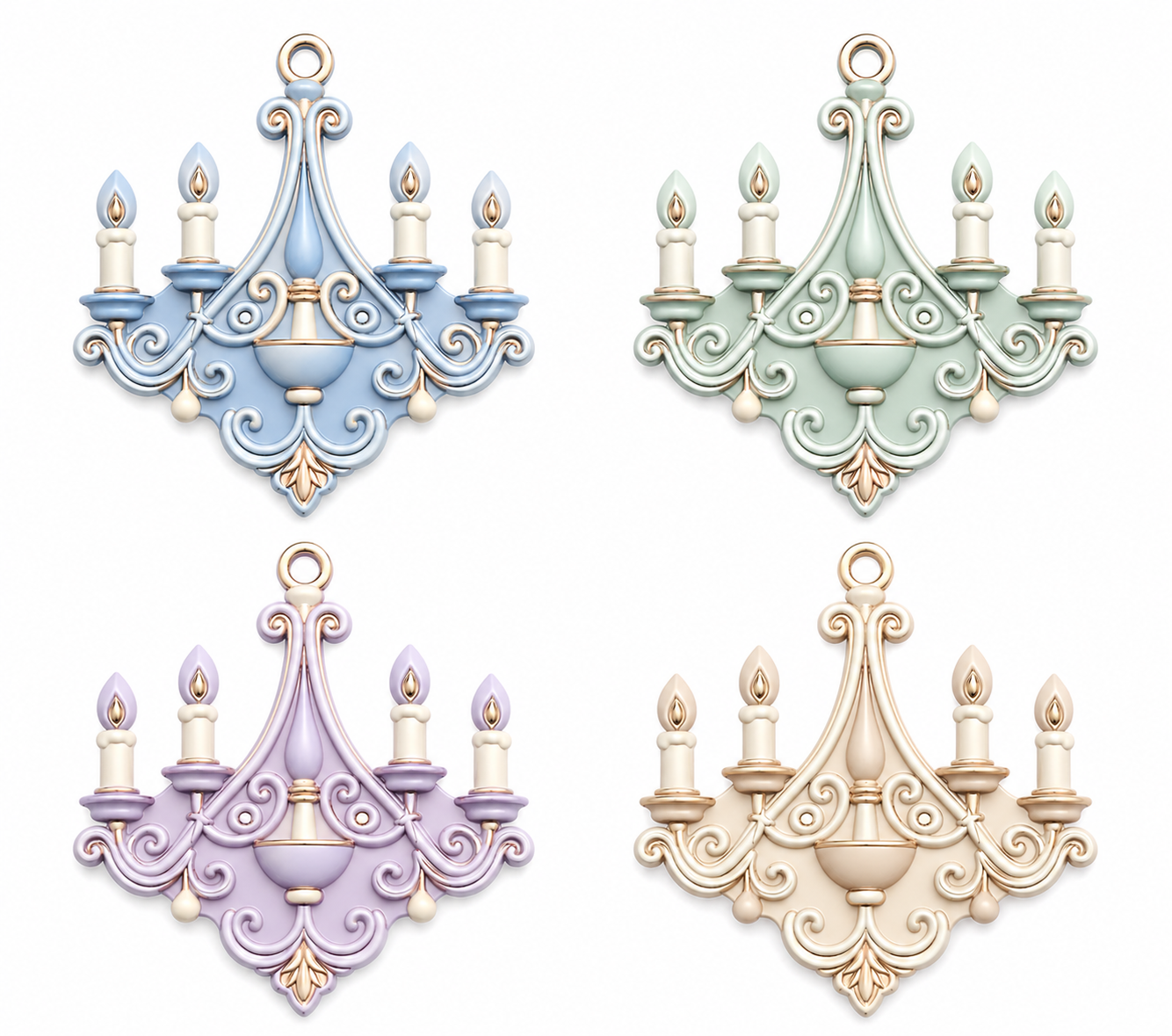 Vintage Chandelier Silicone Mold