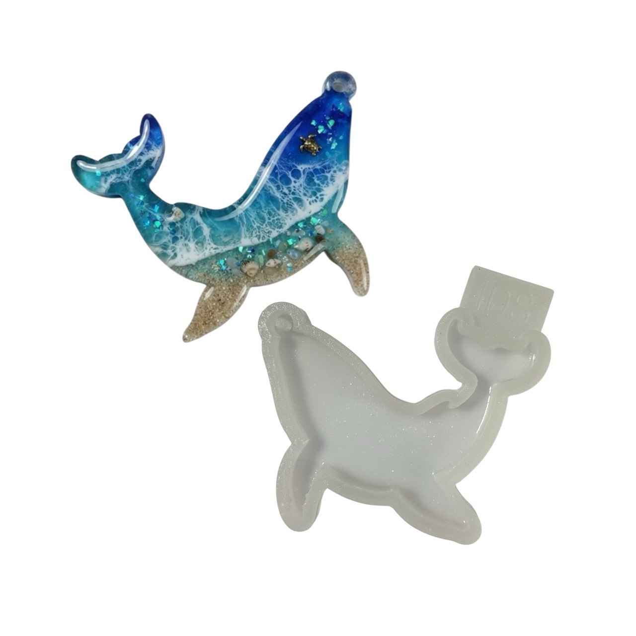 Whale Silicone Mold -  Glossy Ocean Animal Casting Form
