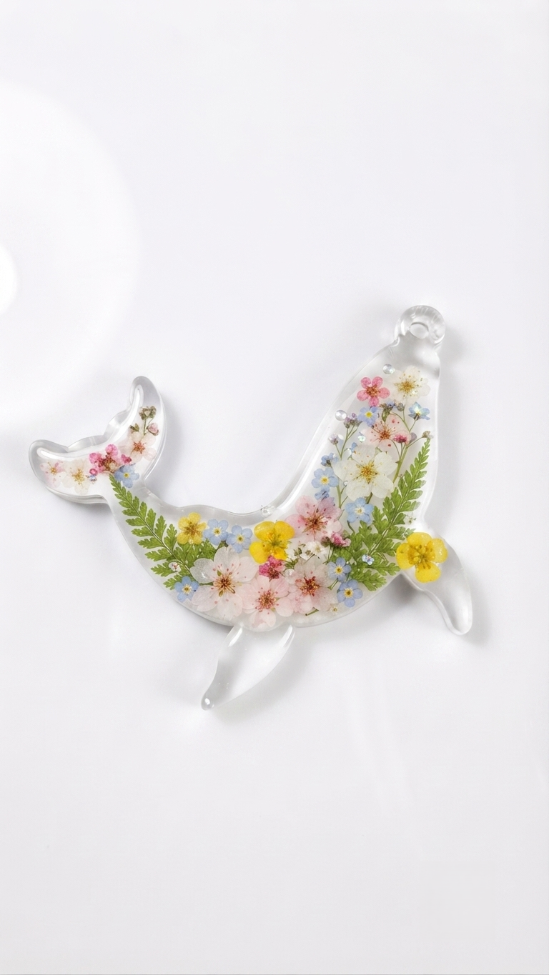 Whale Silicone Mold -  Glossy Ocean Animal Casting Form