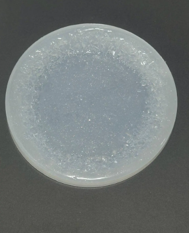 Large 13cm Round Crystal Edge Mold for Coasters and Trays