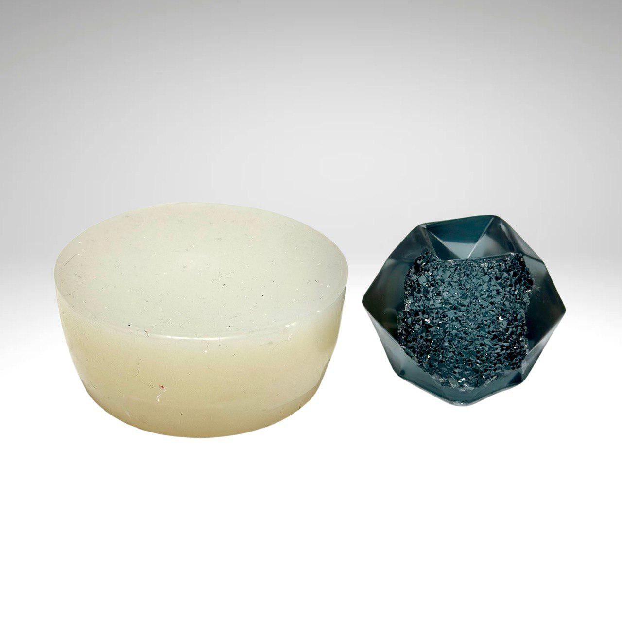 Faceted Sphere Mold - Resin Casting DIY Crafts for Candles and Soap