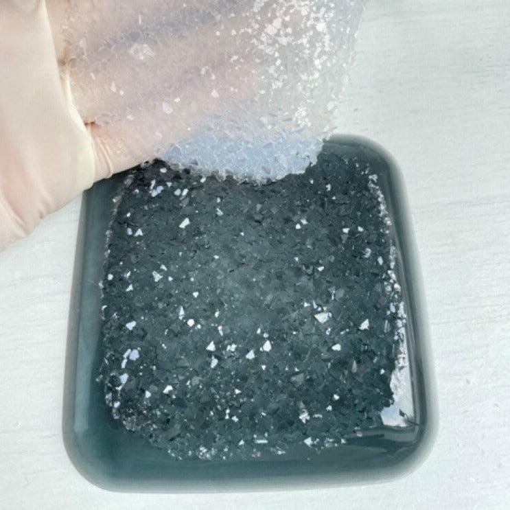 Amethyst Square Druse Crystal Silicone Mold for Sparkling Resin Crafts - Ideas Decor Shop