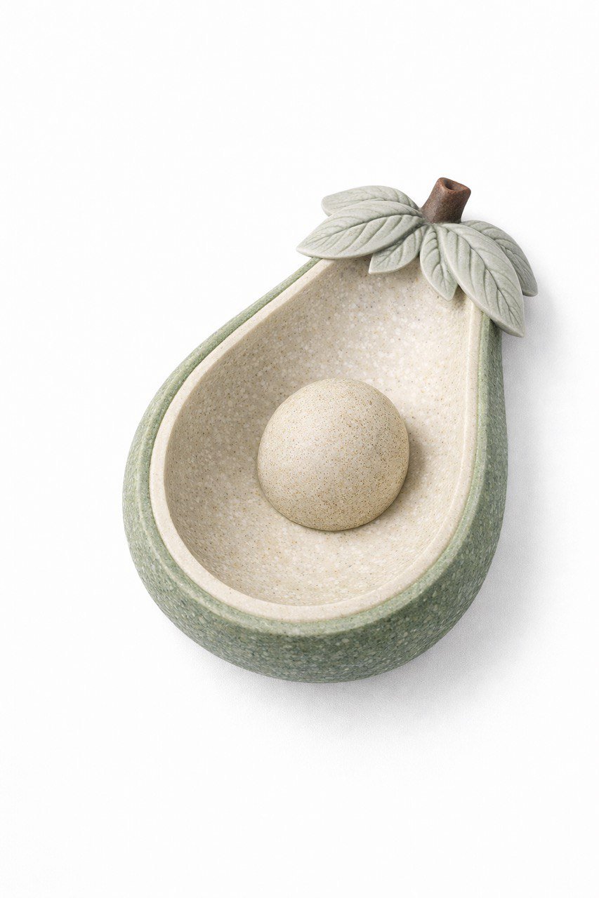 Avocado Silicone Mold Organic Stone Collection Tray - Ideas Decor Shop