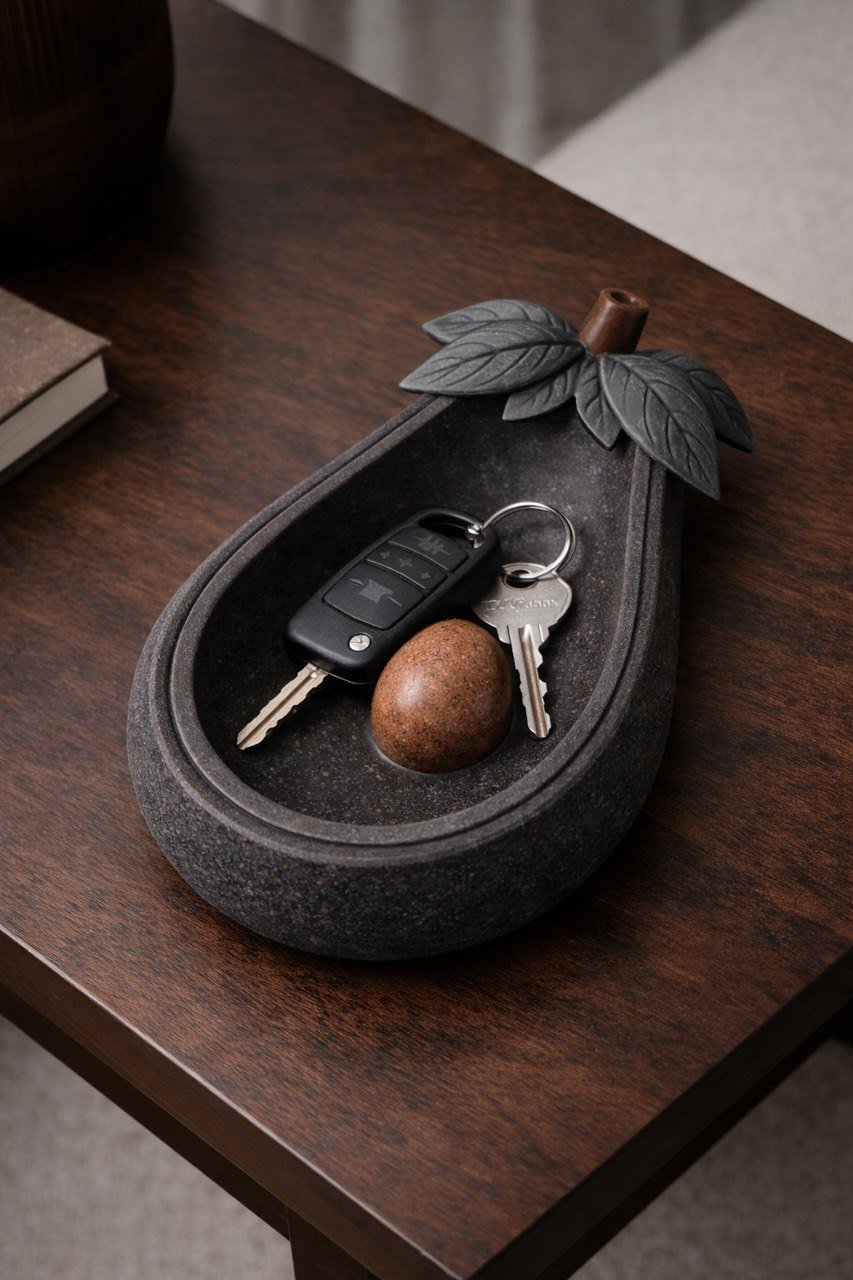 Avocado Silicone Mold Organic Stone Collection Tray - Ideas Decor Shop
