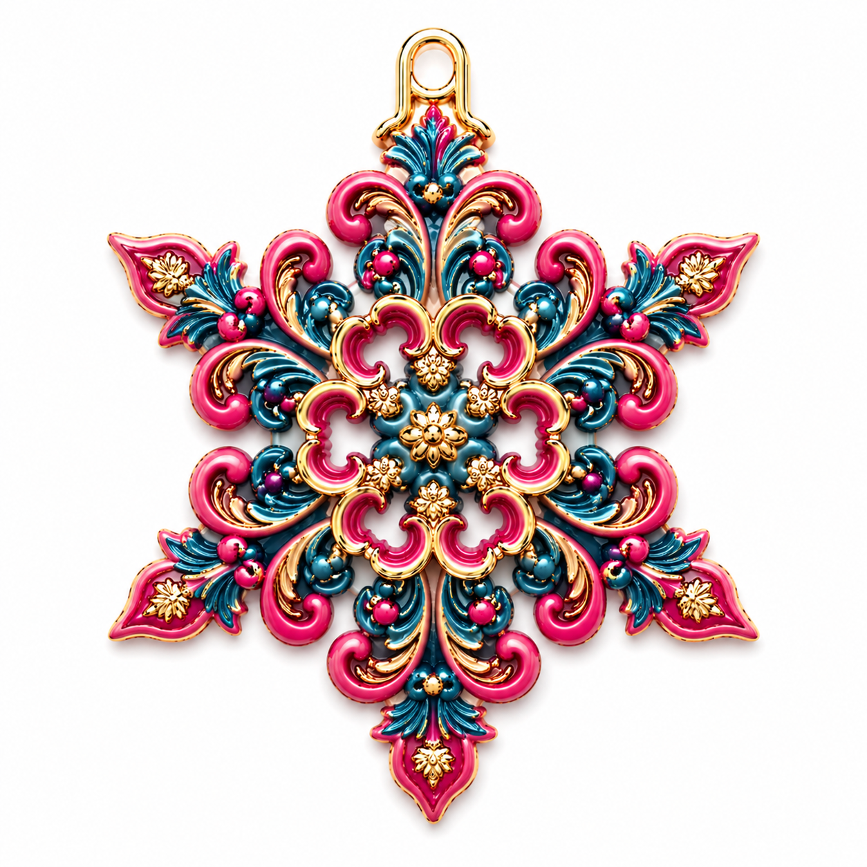 Baroque Snowflake Silicone Mold - Ideas Decor Shop