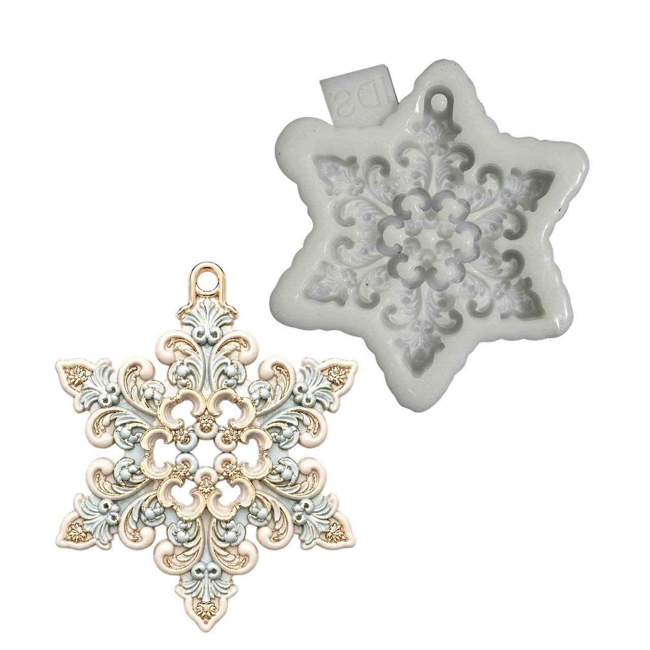 Baroque Snowflake Silicone Mold - Ideas Decor Shop