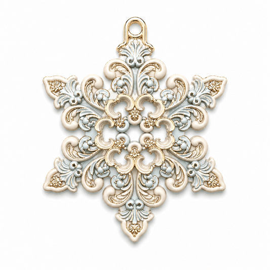 Baroque Snowflake Silicone Mold - Ideas Decor Shop