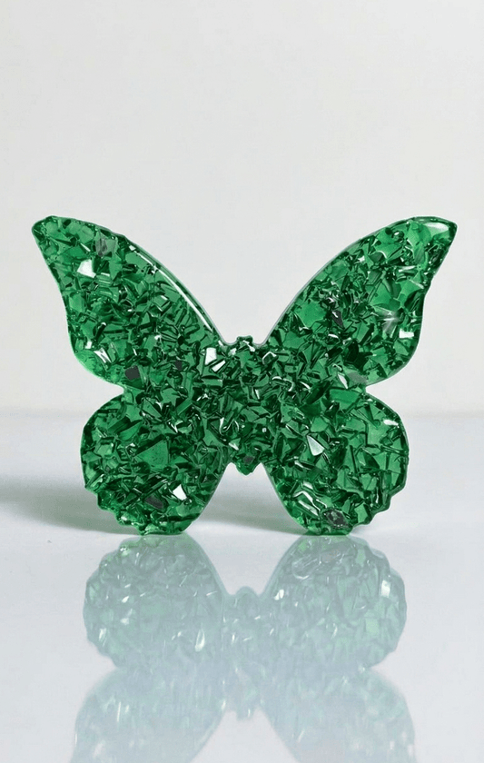 Butterfly Silicone Mold with Crystal Druzy Texture - Ideas Decor Shop
