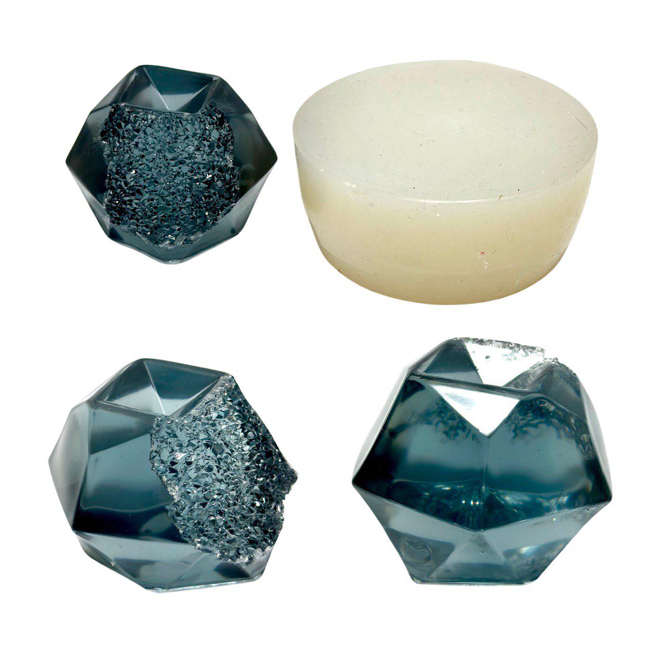 Faceted Sphere Mold - Resin Casting DIY Crafts for Candles and Soap