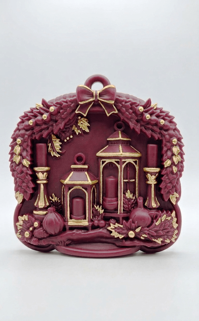 Christmas Ornament Silicone Mold: Lantern Candle Decor - Ideas Decor Shop