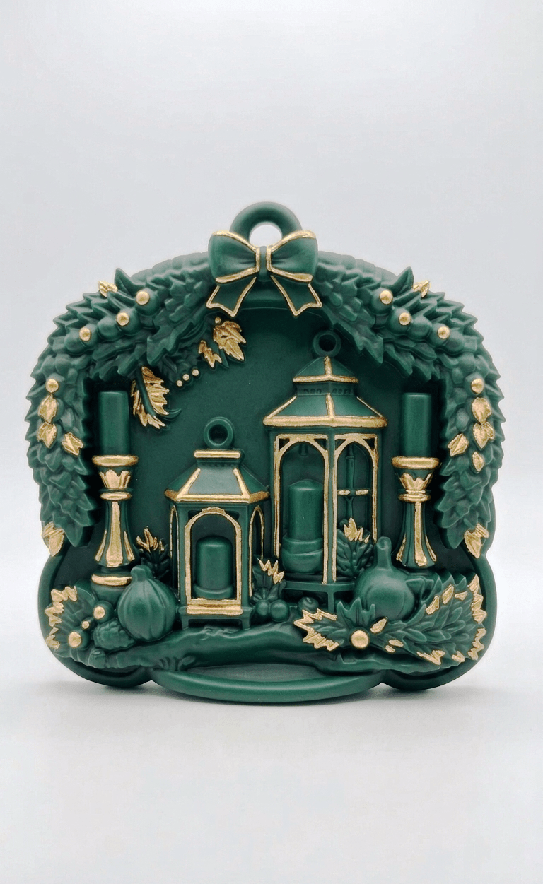 Christmas Ornament Silicone Mold: Lantern Candle Decor - Ideas Decor Shop