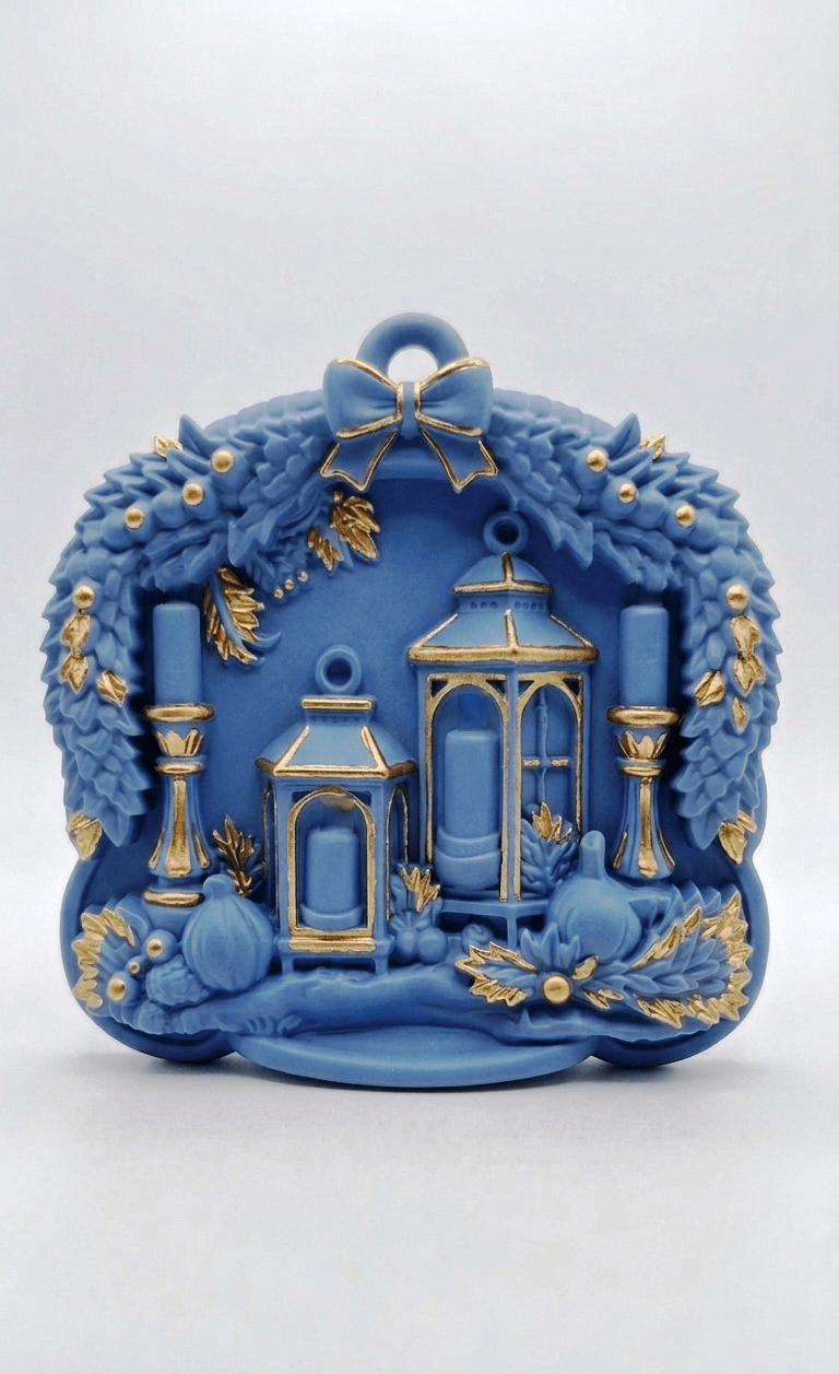 Christmas Ornament Silicone Mold: Lantern Candle Decor - Ideas Decor Shop