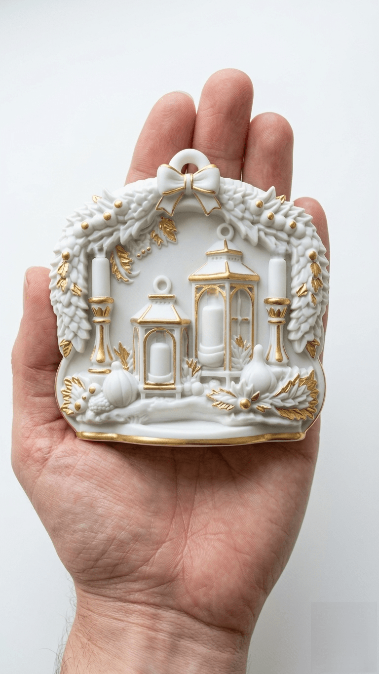 Christmas Ornament Silicone Mold: Lantern Candle Decor - Ideas Decor Shop