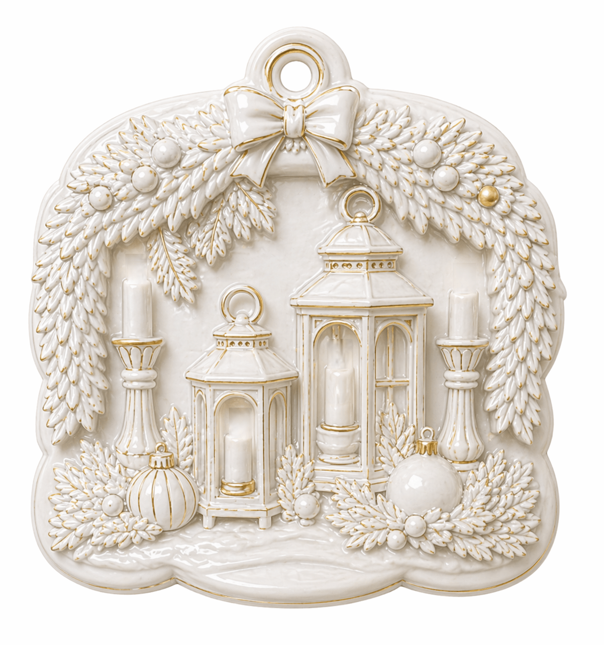 Christmas Ornament Silicone Mold: Lantern Candle Decor - Ideas Decor Shop
