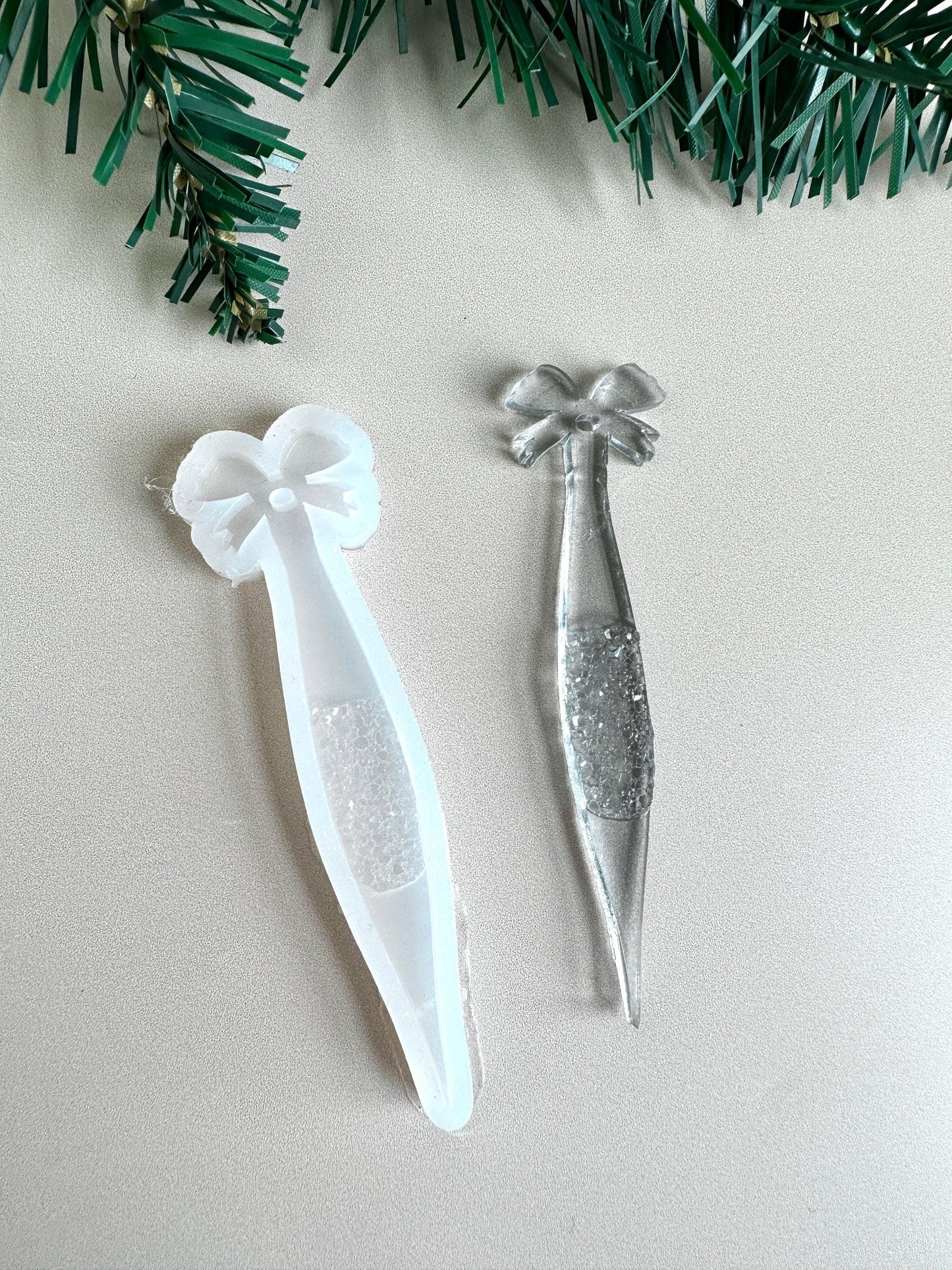 Christmas Tree Ornament Mold, Holiday Icicle Silicone Mold - Ideas Decor Shop