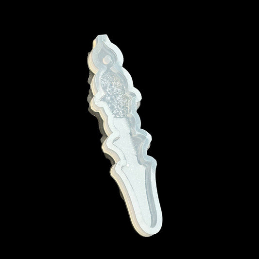 Christmas Tree Ornament Silicone Mold with Crystals - Icicle Shape for Resin Crafting - Ideas Decor Shop