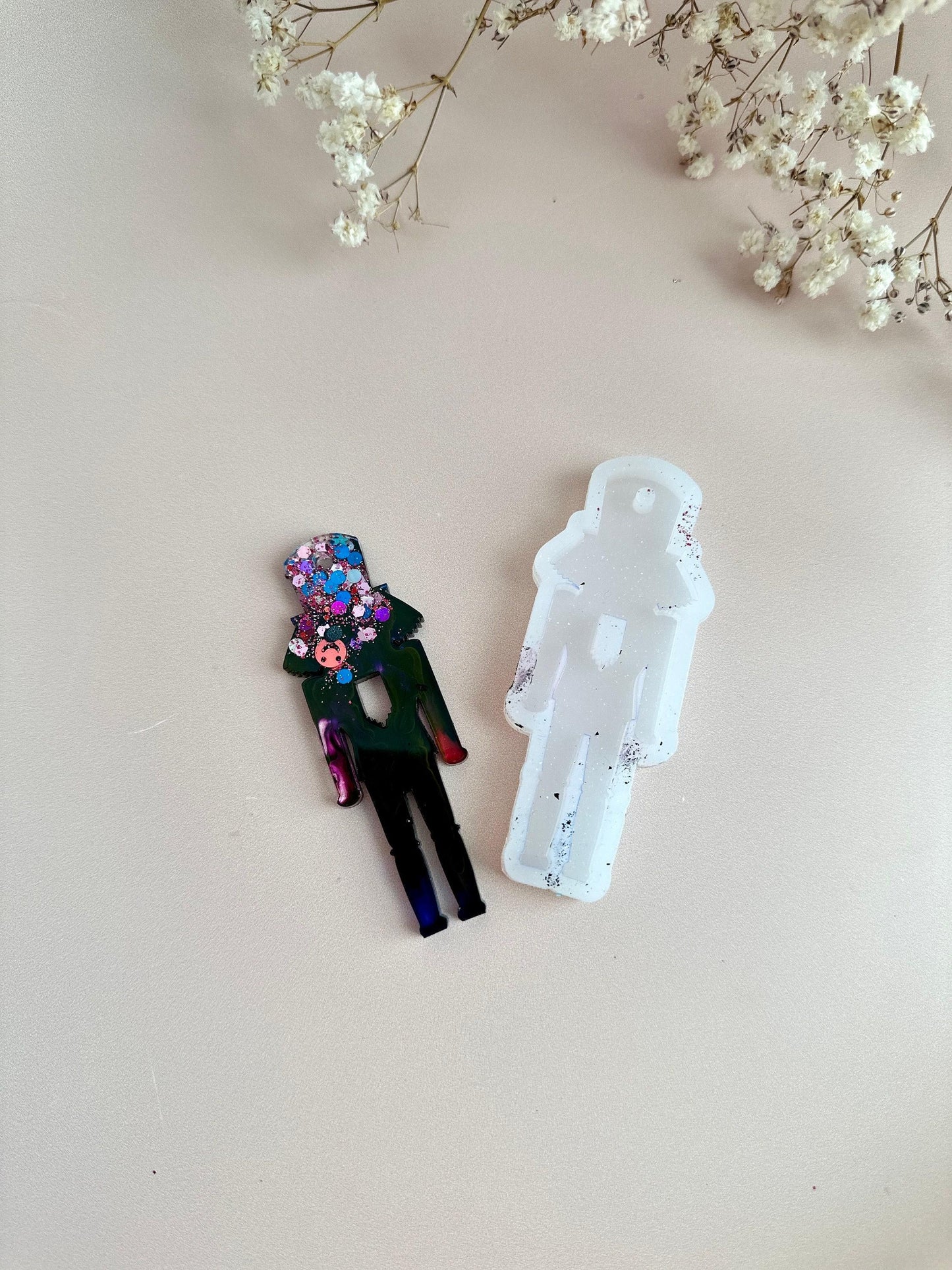 Christmas Tree Silicone Mold, Nutcracker Resin Art Holiday Craft - Ideas Decor Shop
