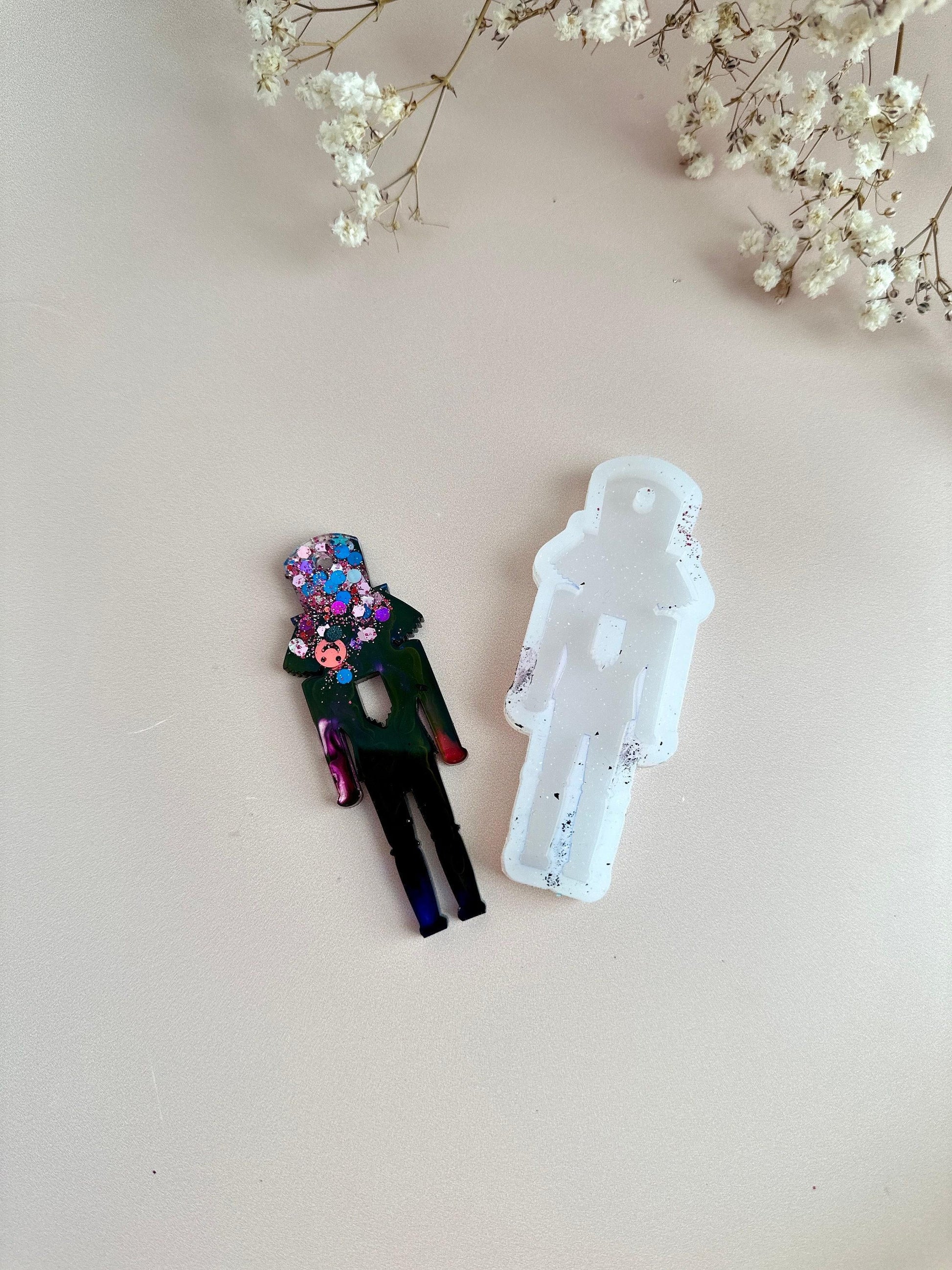 Christmas Tree Silicone Mold, Nutcracker Resin Art Holiday Craft - Ideas Decor Shop