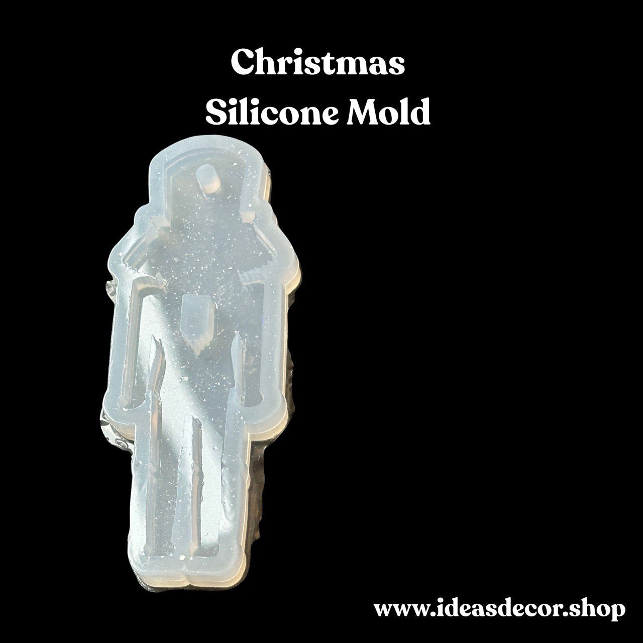 Christmas Tree Silicone Mold, Nutcracker Resin Art Holiday Craft - Ideas Decor Shop