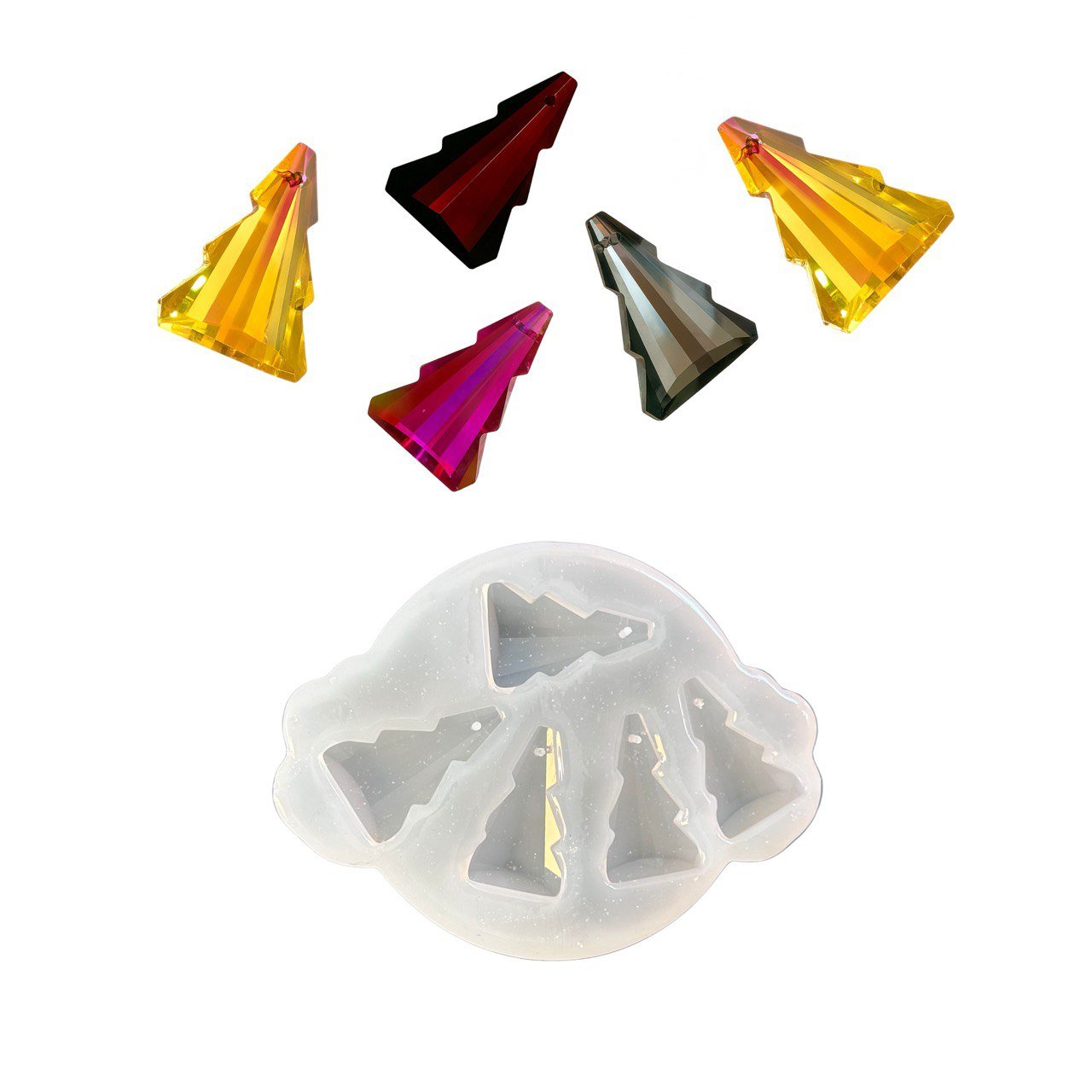 Christmas Tree Silicone Mold Set of 5 - Ideas Decor Shop