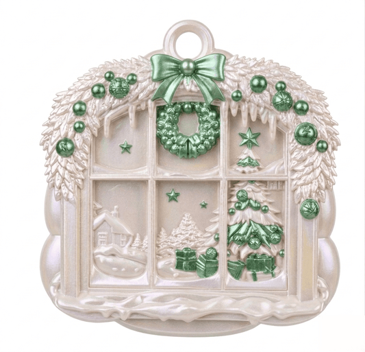Christmas Window Scene Silicone Mold - Ideas Decor Shop