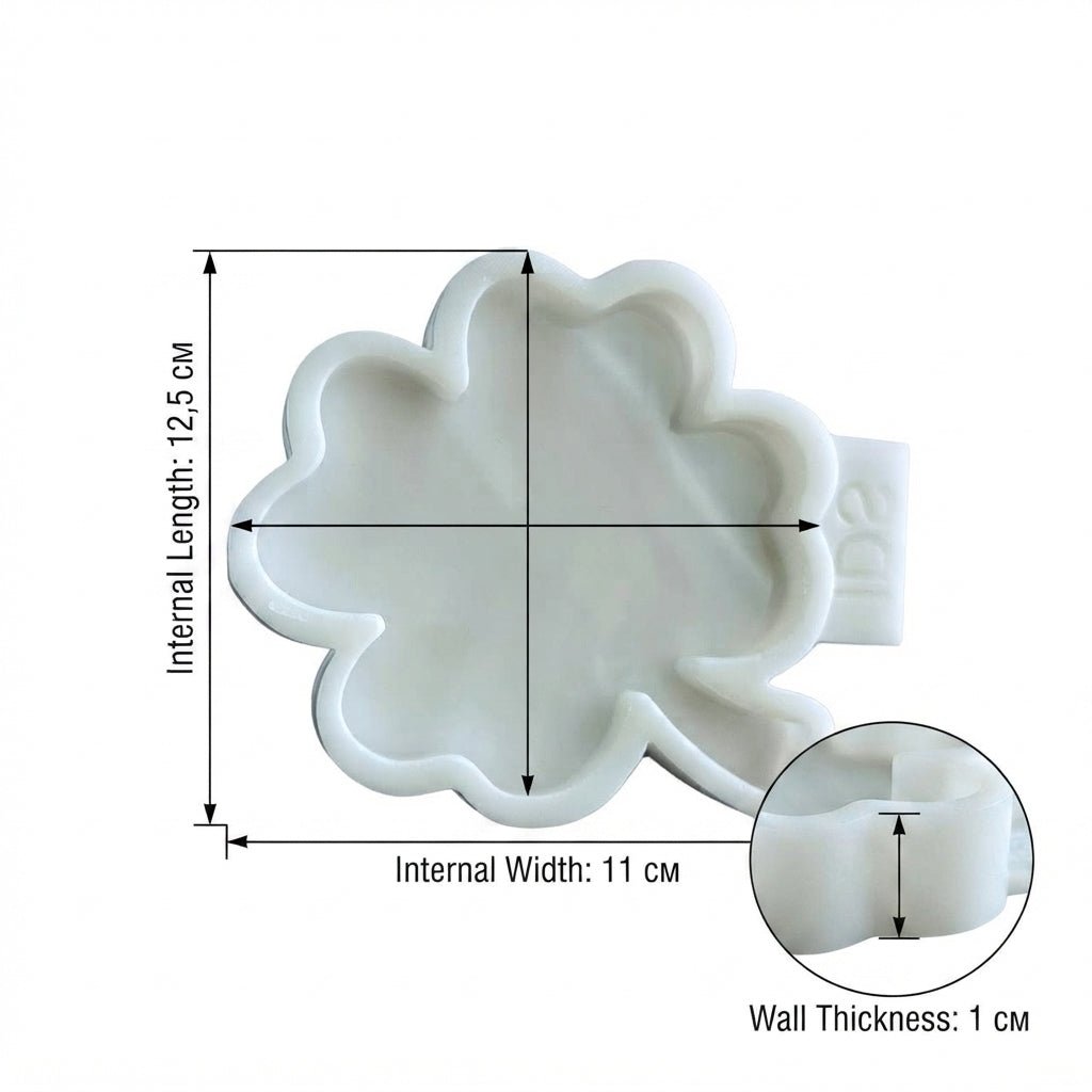 Coaster Four-Leaf Clover Silicone Mold - Ideas Decor Shop