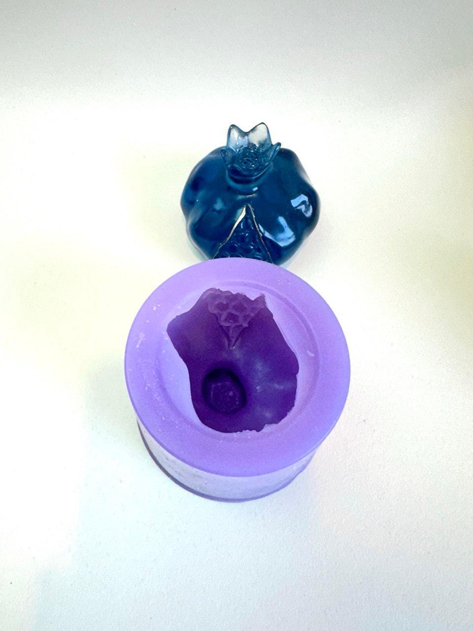 Cross-Section Pomegranate Silicone Mold for Resin, Candle, Soap - Ideas Decor Shop