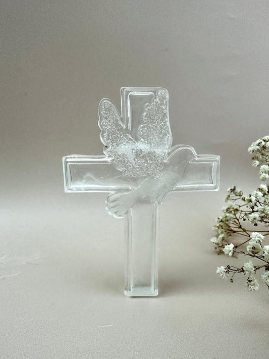 Cross with Dove Silicone Mould - Religious Craft Tool for DIY Projects - Christian Gift - Ideas Decor Shop