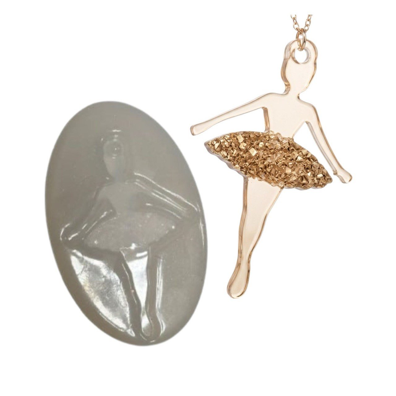 Crystal Ballerina Ornaments Silicone Mold - DIY Craft Supplies - Ideas Decor Shop