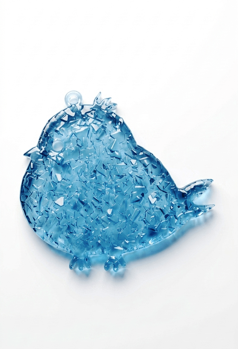 Crystal Bird Silicone Mold 10cm x 9.5cm - Ideas Decor Shop