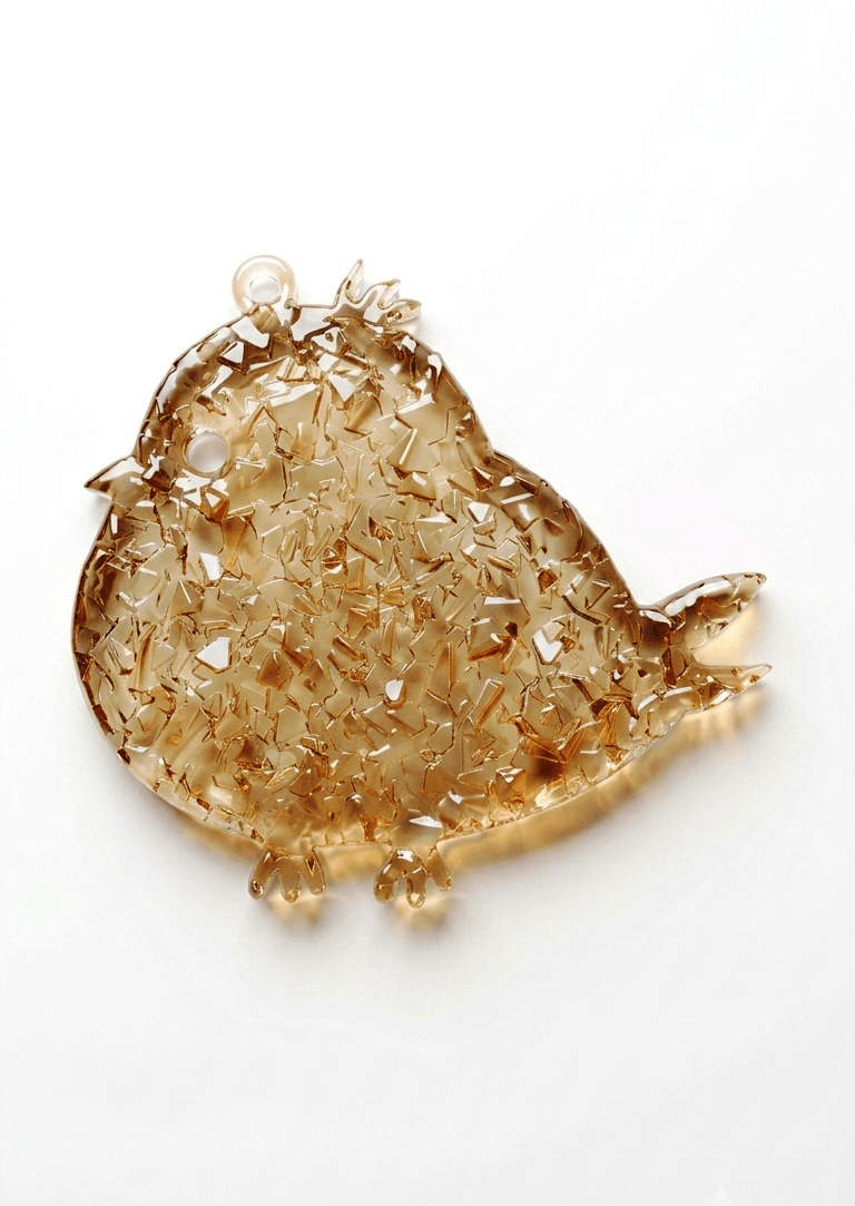 Crystal Bird Silicone Mold 10cm x 9.5cm - Ideas Decor Shop
