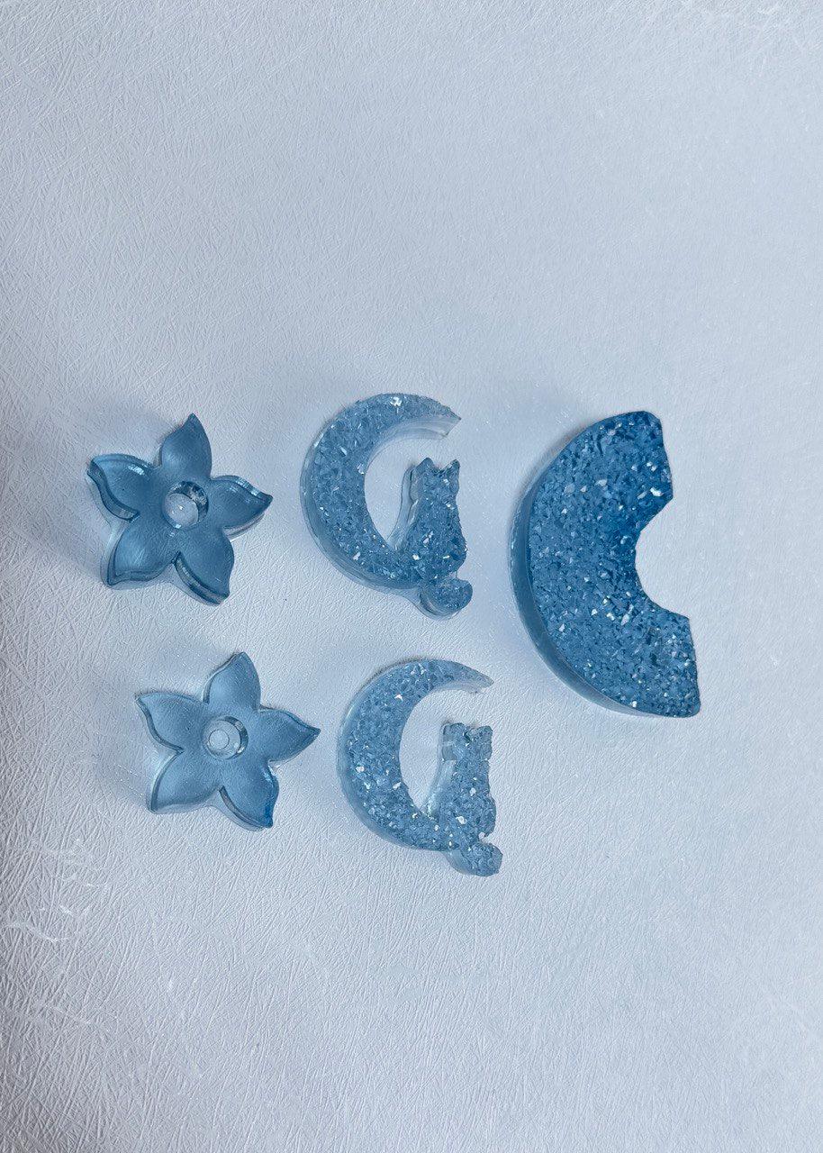 Crystal Cat, Rainbow and Flower Silicone Molds for Resin Jewelry Making - Ideas Decor Shop
