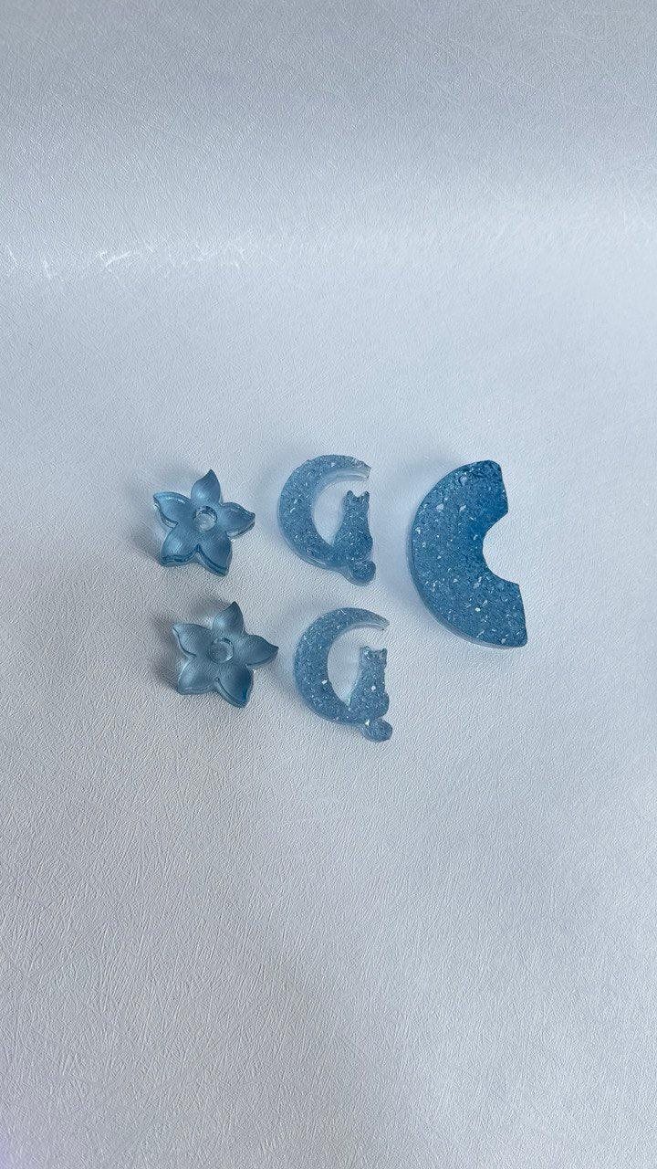 Crystal Cat, Rainbow and Flower Silicone Molds for Resin Jewelry Making - Ideas Decor Shop