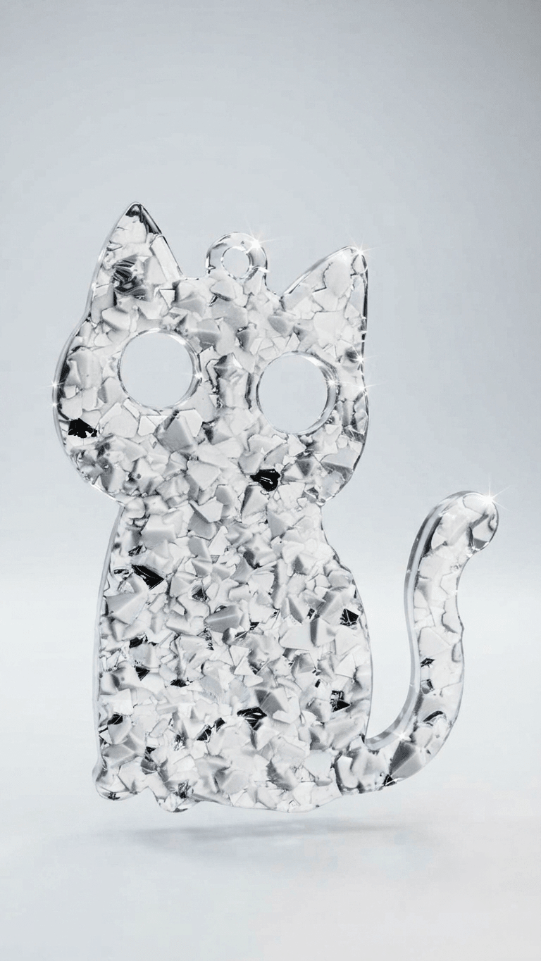 Crystal Cat Silicone Mold - Ideas Decor Shop