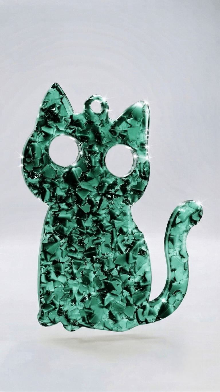 Crystal Cat Silicone Mold - Ideas Decor Shop